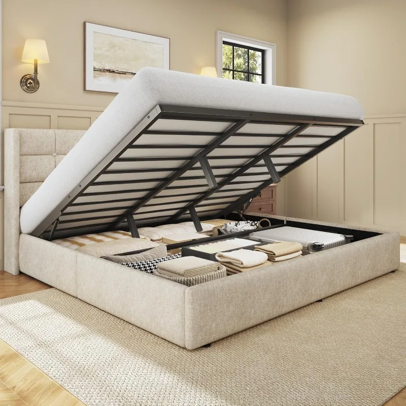 Gas Lift Storage Bed Hydraulic - Rangka Tempat Tidur HISOFT King Size
