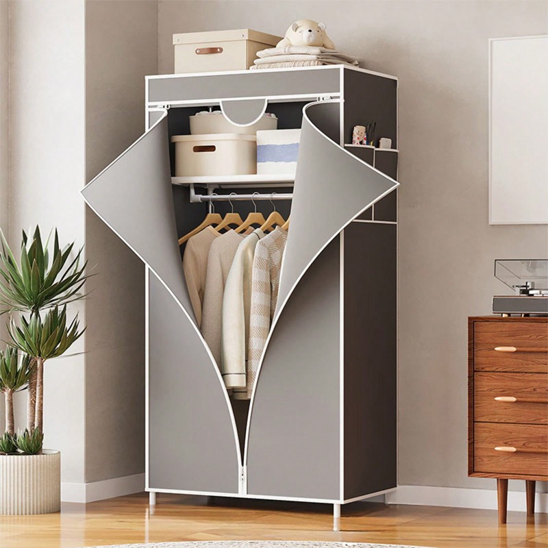 Wardrobe Closet Portable Fabric Cover - Lemari pakaian portabel berbahan kain berwarna