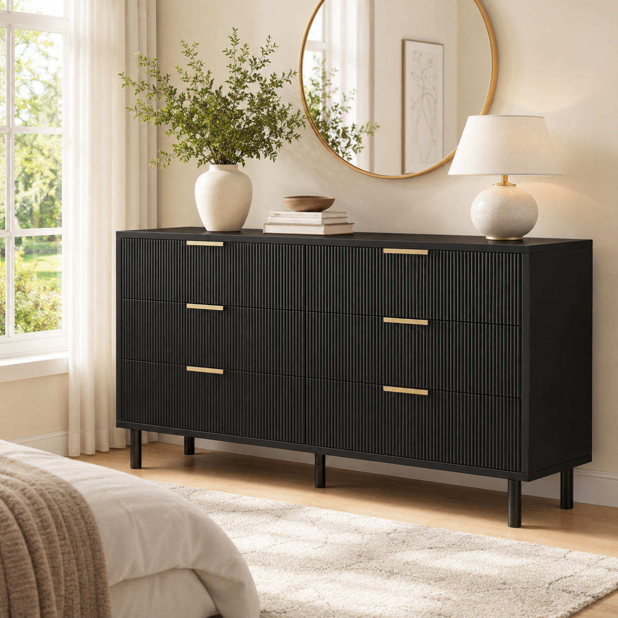 Bedroom Furniture - Lemari 6 Laci Berlubang dengan Kaki