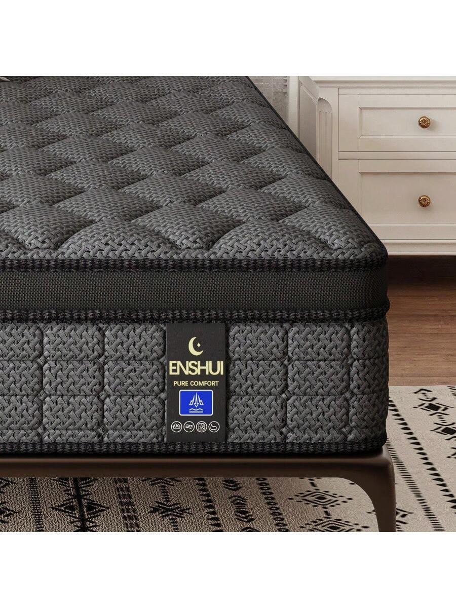 Memory Foam Mattress In A Box Queen - Kasur Hibrida 12/14 Inci, Ukuran Twin,