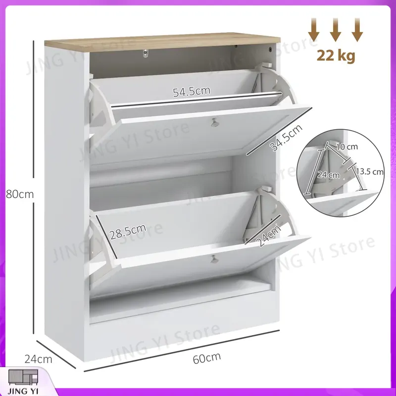 Lemari Sepatu Sempit dengan 2  - Shoe Rack Cabinet Narrow Entryway ulasan dan harga