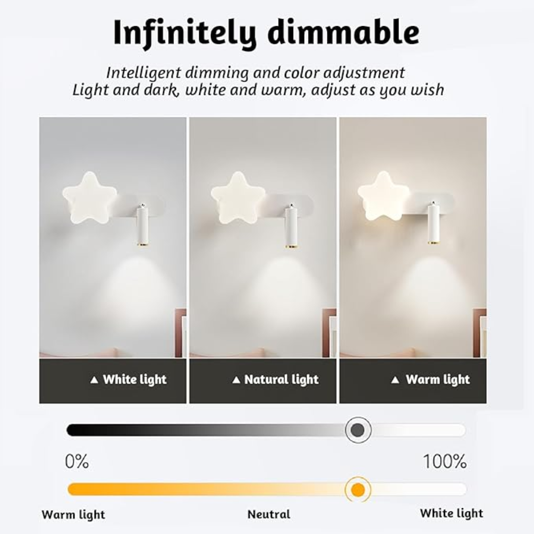 Lampu Dinding LED yang Dapat D - Floating Nightstand With Led Light ulasan dan harga