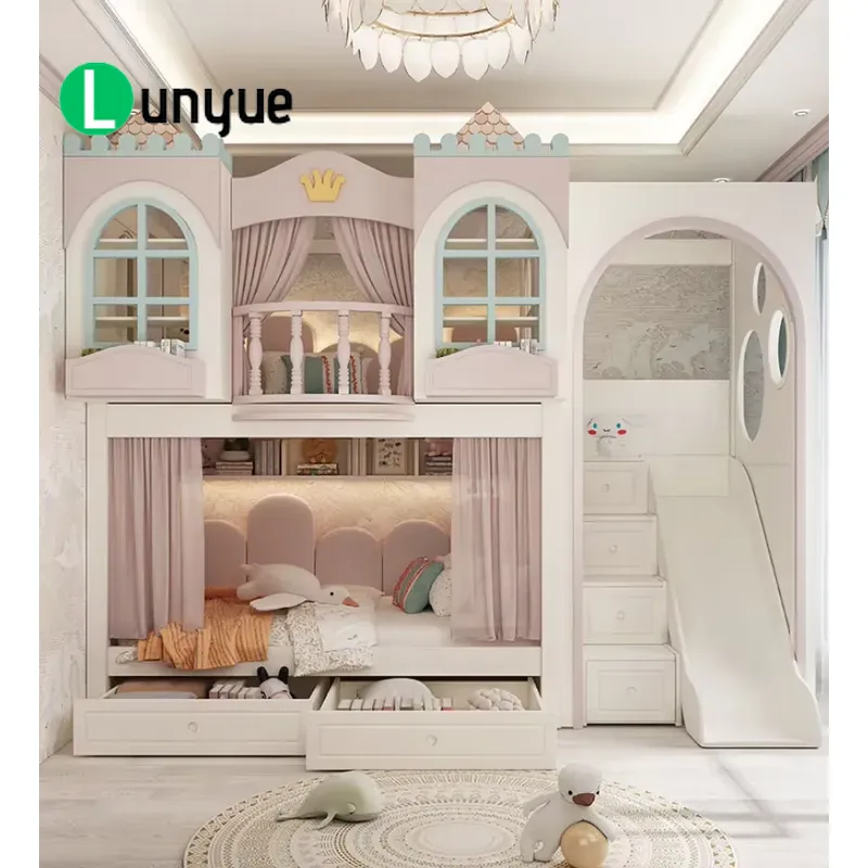 Tempat Tidur Susun Rumah Putri - Bunk Bed With Stairs And Slide ulasan dan harga