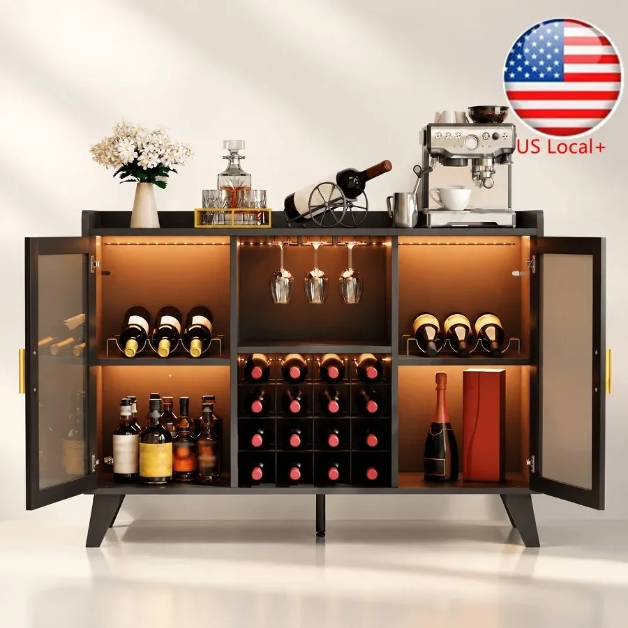 Lemari Bar dengan Lampu LED un - Storage ulasan dan harga