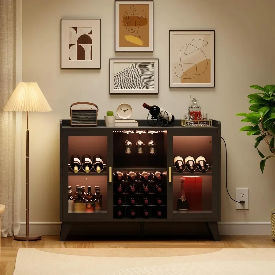 Lemari Bar dengan Lampu LED un - Storage ulasan dan harga
