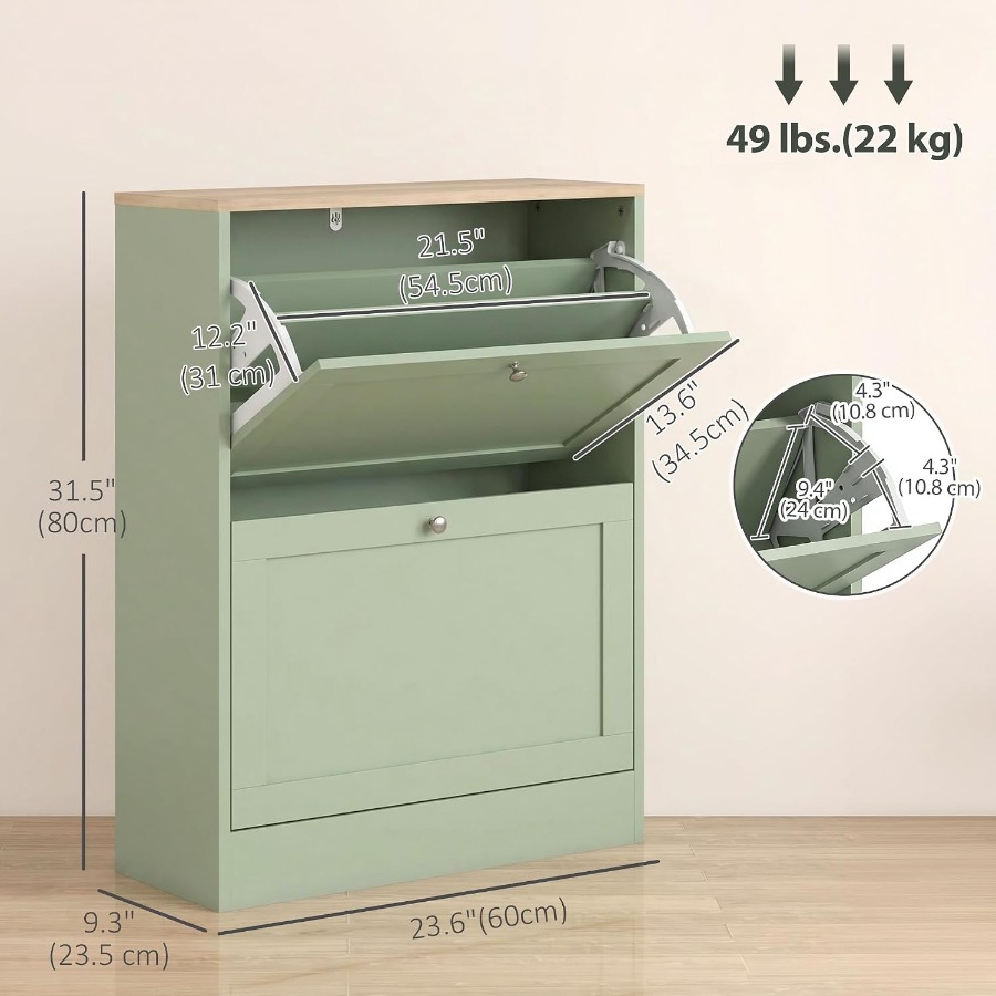 Lemari Penyimpanan Sepatu untu - Shoe Rack Cabinet Narrow Entryway ulasan dan harga