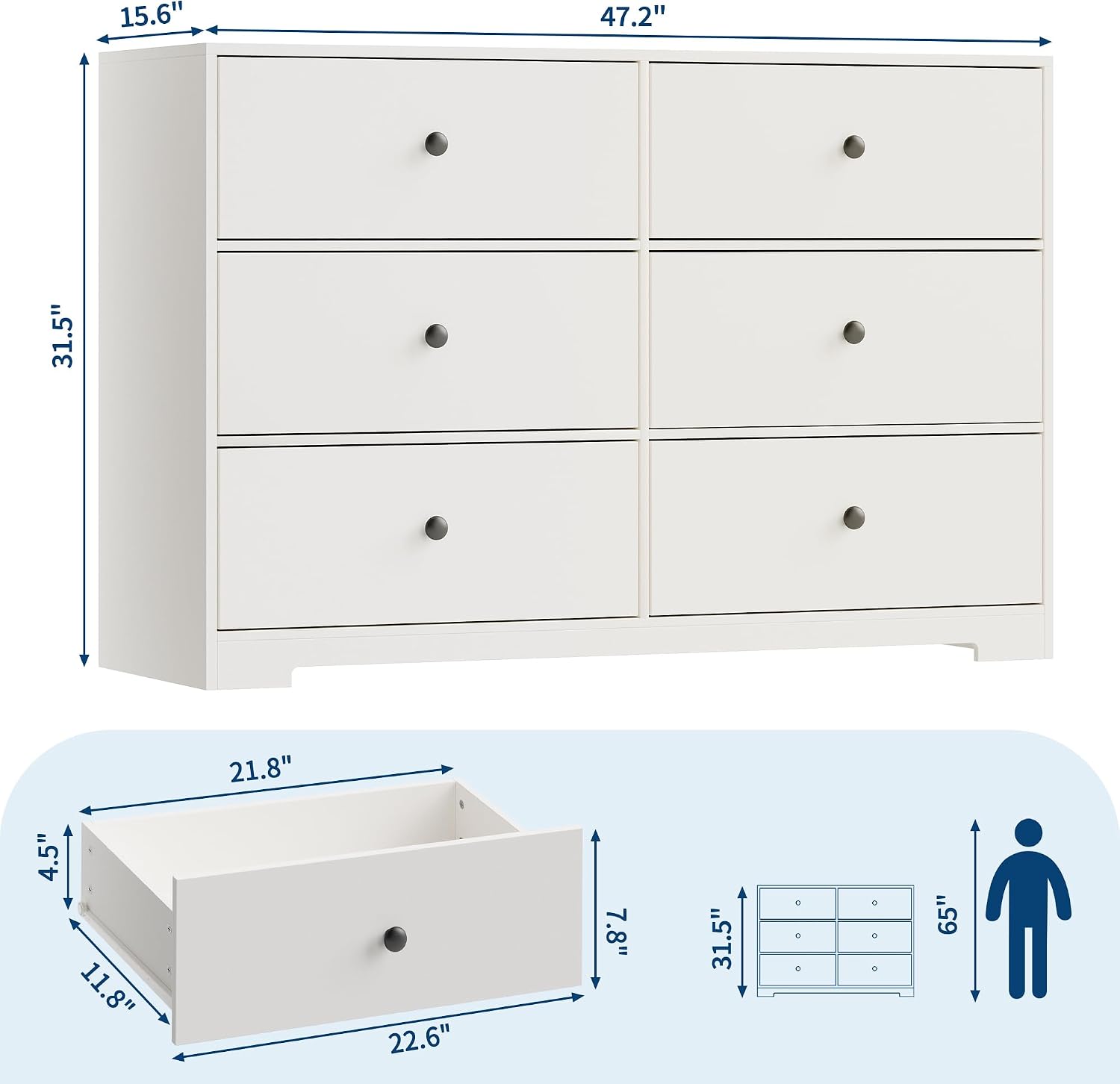 Lemari Laci 6 Laci untuk Kamar - Bedroom Furniture ulasan dan harga