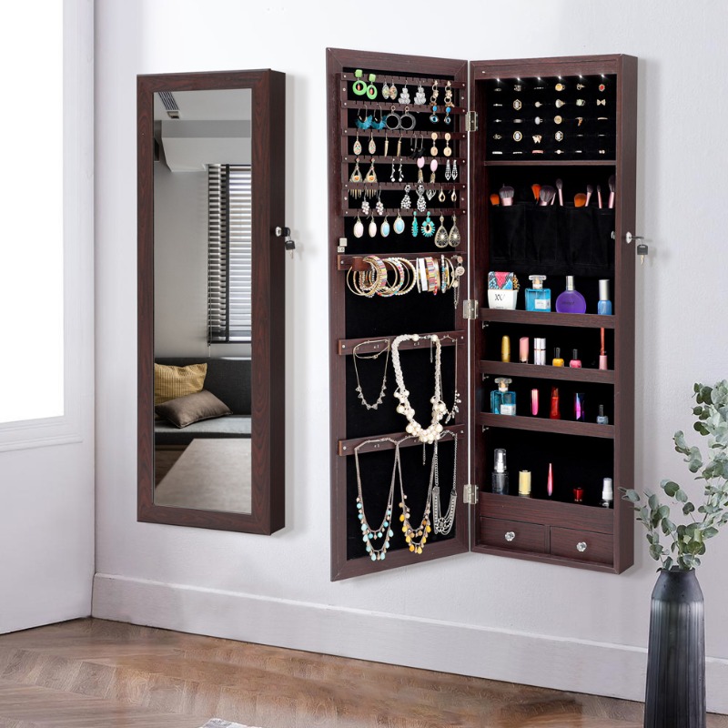 Cermin rias badan penuh, cermi - Full Length Mirror Jewelry Armoire ulasan dan harga