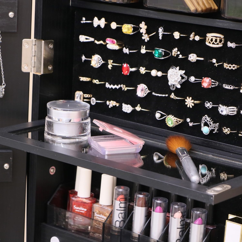 Lemari Perhiasan Berdiri yang  - Full Length Mirror Jewelry Armoire ulasan dan harga
