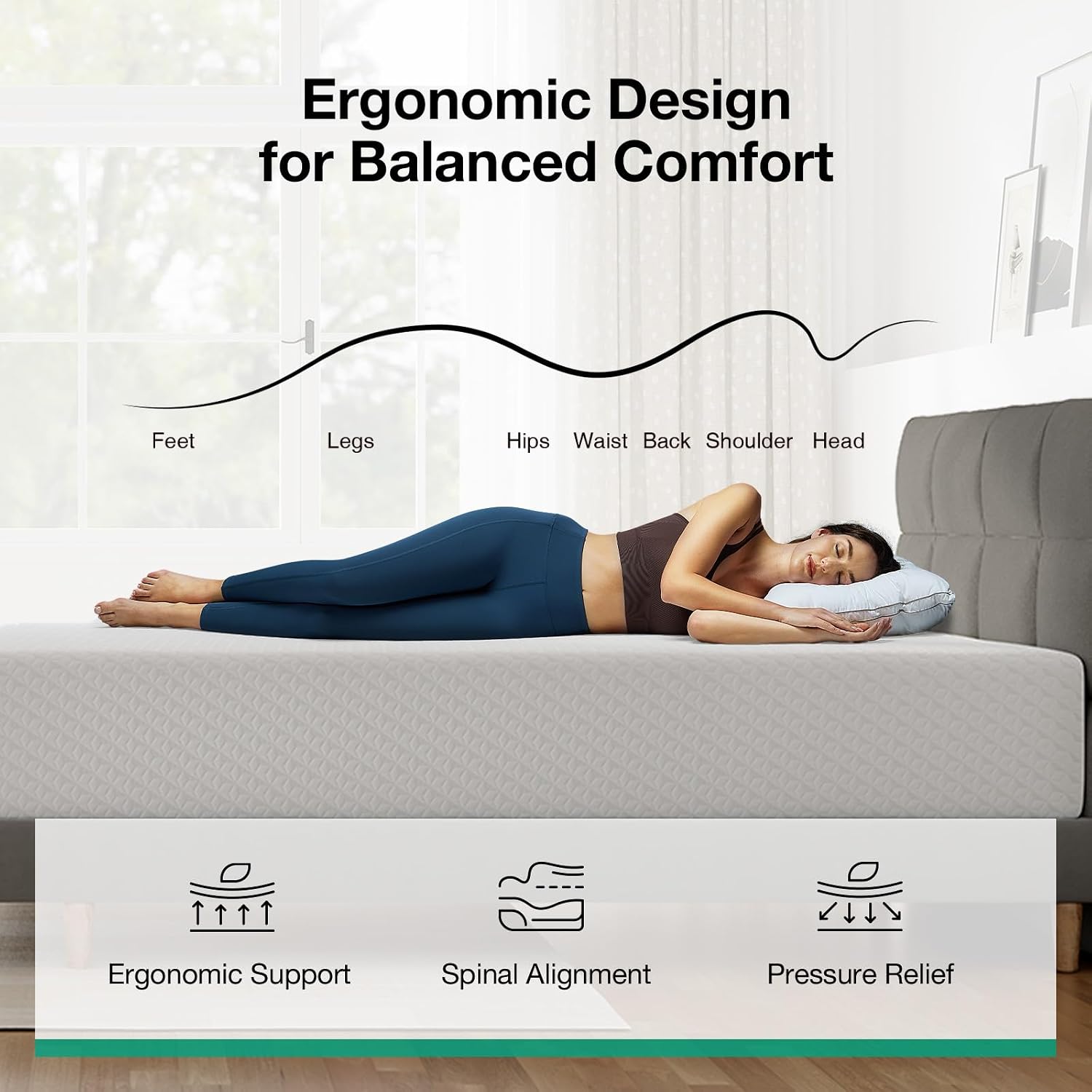Kasur Busa Memori Ukuran King  - Memory Foam Mattress In A Box Queen ulasan dan harga