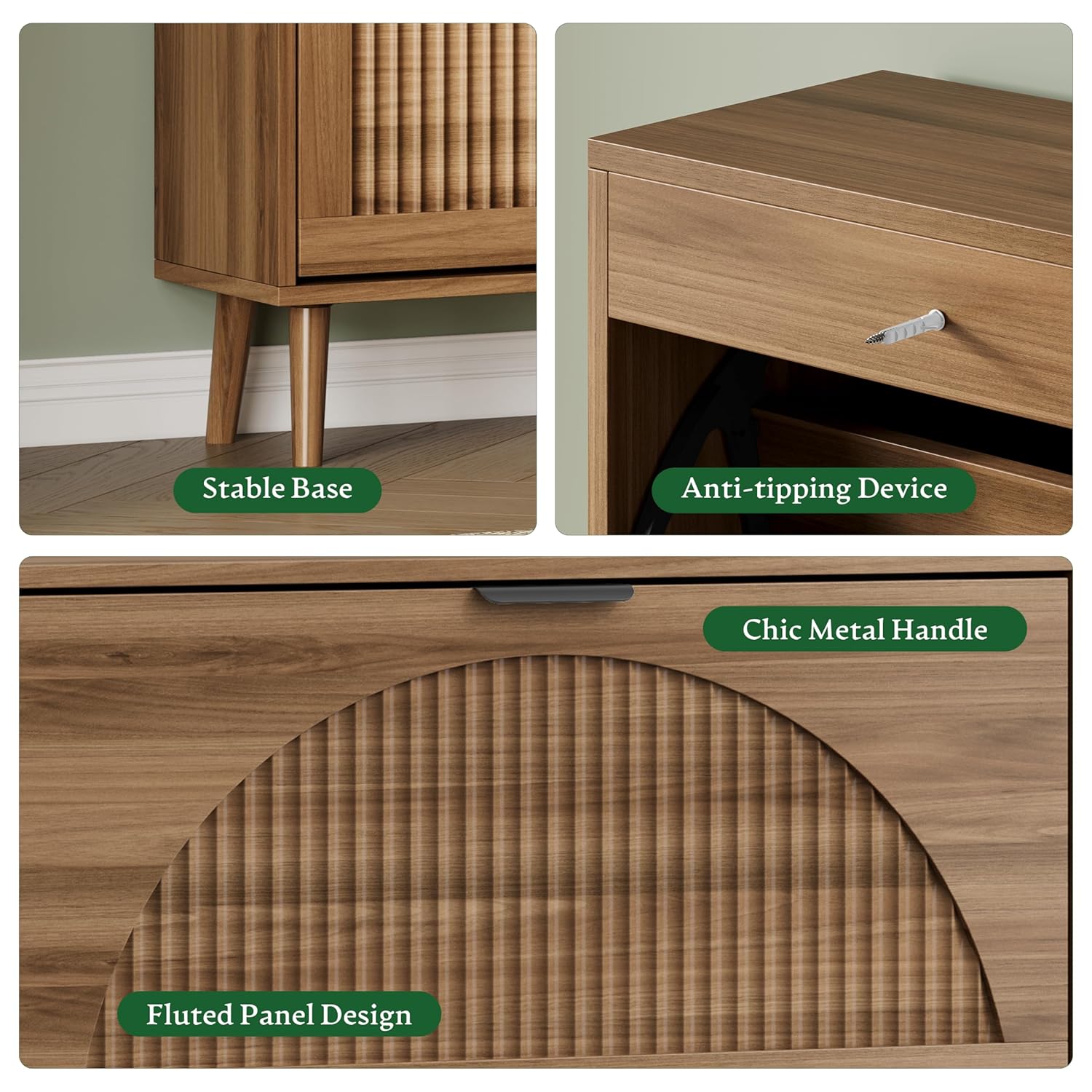 Lemari Sepatu 2 Laci Lipat, Ti - Shoe Rack Cabinet Narrow Entryway ulasan dan harga