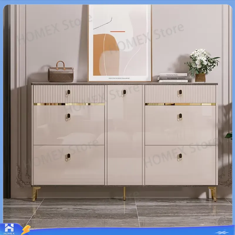 Lemari Sepatu Tahan Air dengan - Shoe Rack Cabinet Narrow Entryway ulasan dan harga