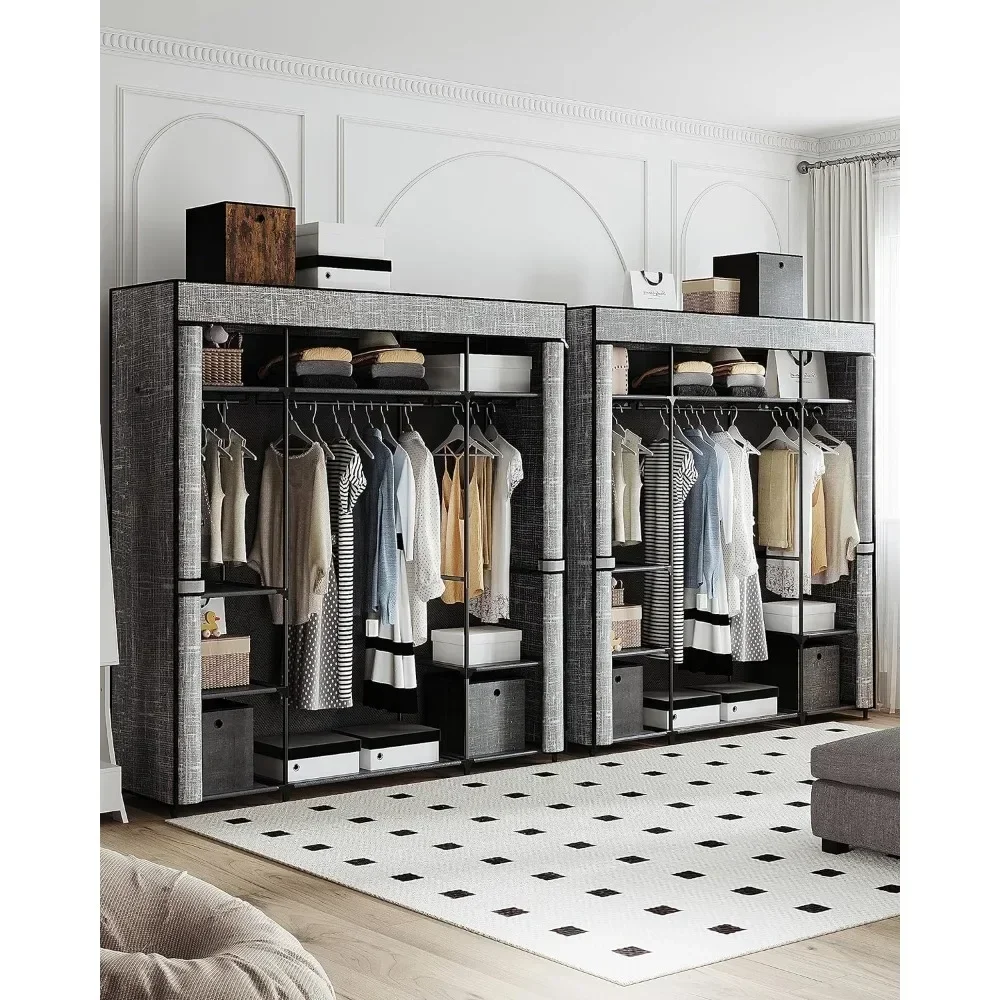 Lemari Pakaian, Lemari Portabe - Wardrobe Closet Portable Fabric Cover ulasan dan harga