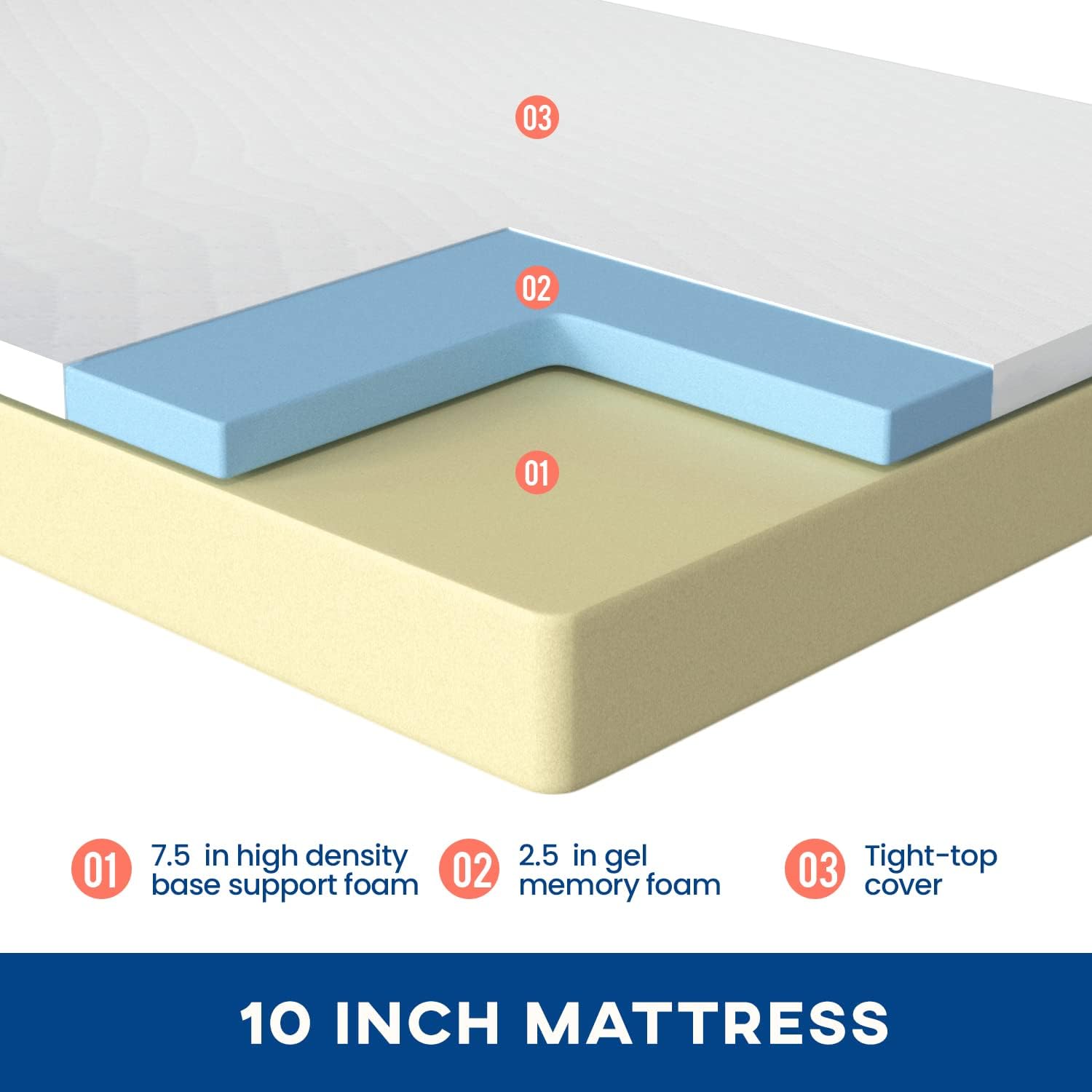 Kasur Ukuran Queen Busa Memori - Memory Foam Mattress In A Box Queen ulasan dan harga