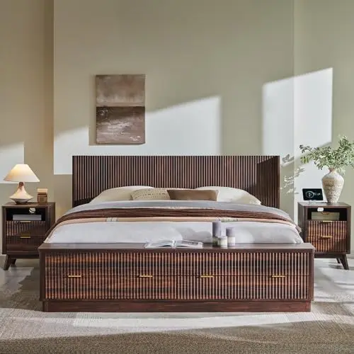Rangka Tempat Tidur King Size  - King Size Bed Frame With Storage Drawers ulasan dan harga