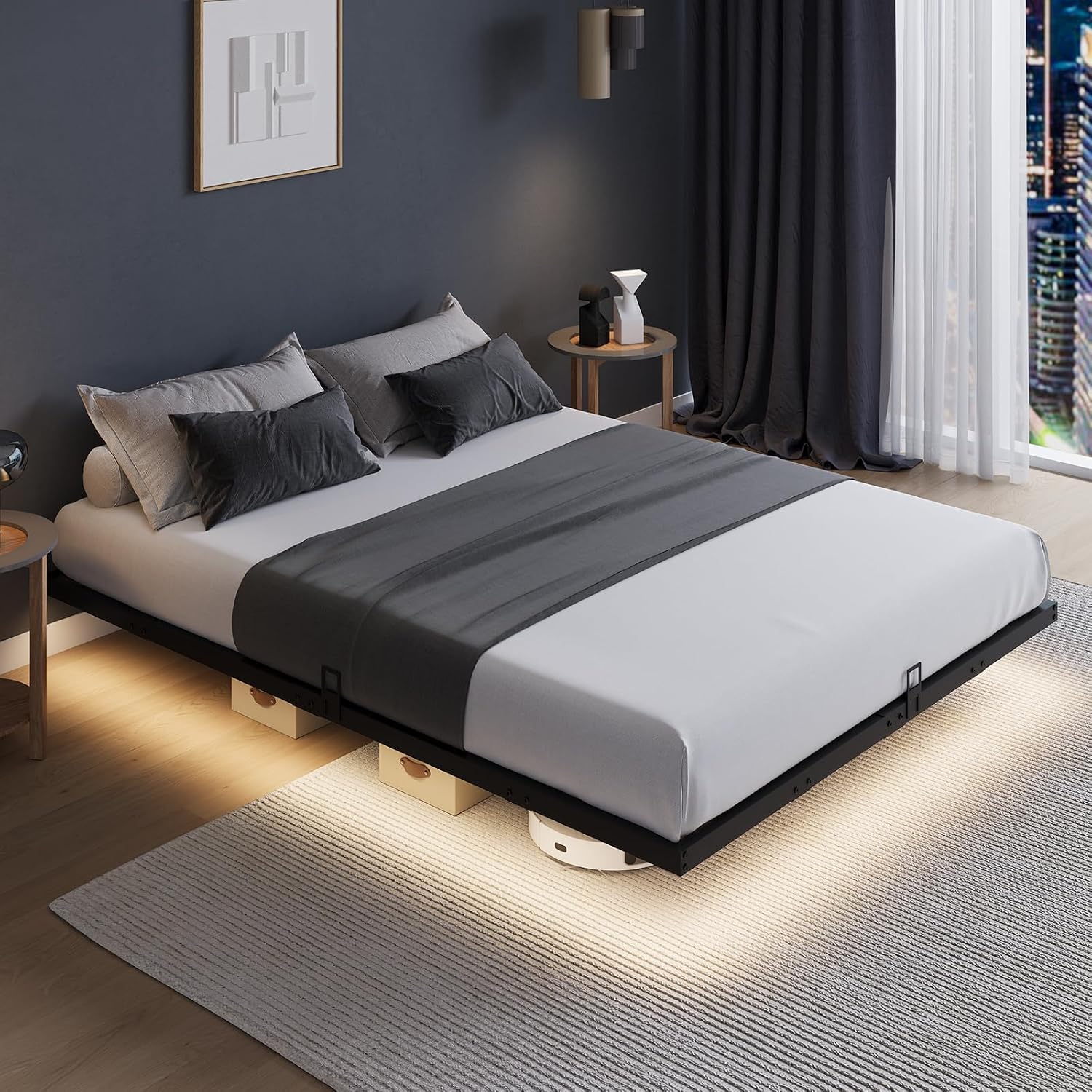 Rangka Tempat Tidur Platform d - Memory Foam Mattress In A Box Queen ulasan dan harga