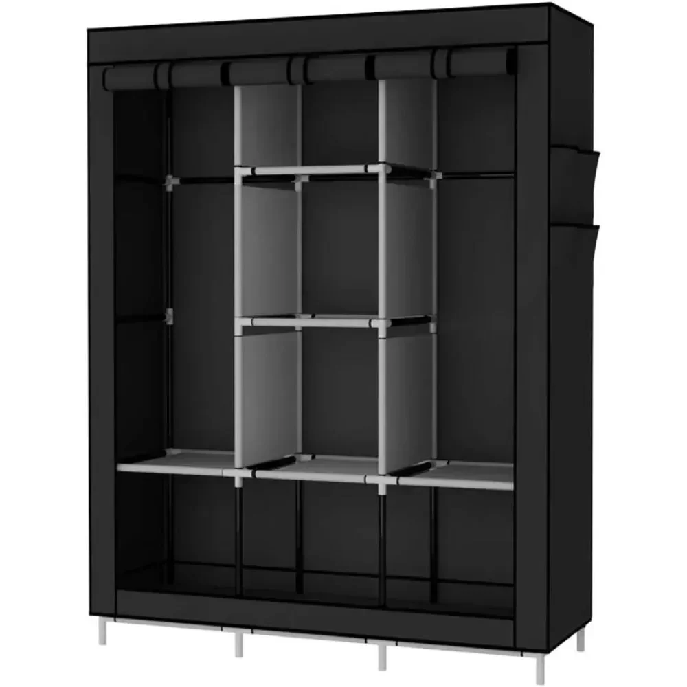 Lemari Pakaian Portabel, Penyi - Wardrobe Closet Portable Fabric Cover ulasan dan harga
